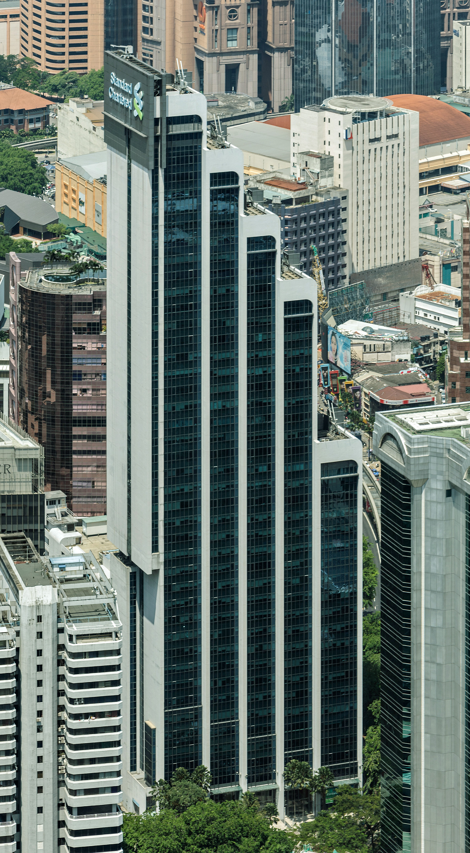 Menara Standard Chartered - View from Petronas Tower 2 