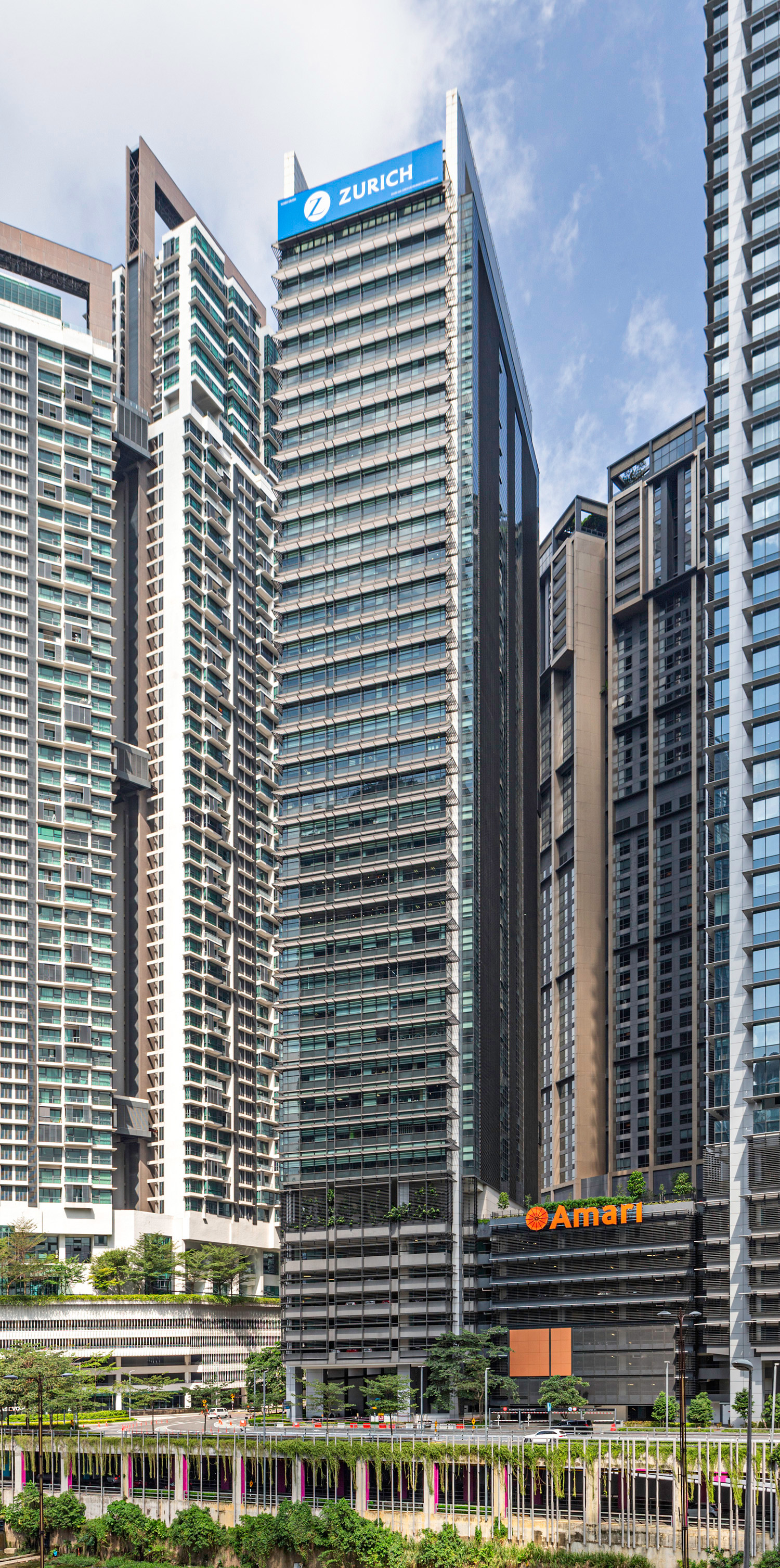 Mercu 3 at KL Eco City - View from the northeast 