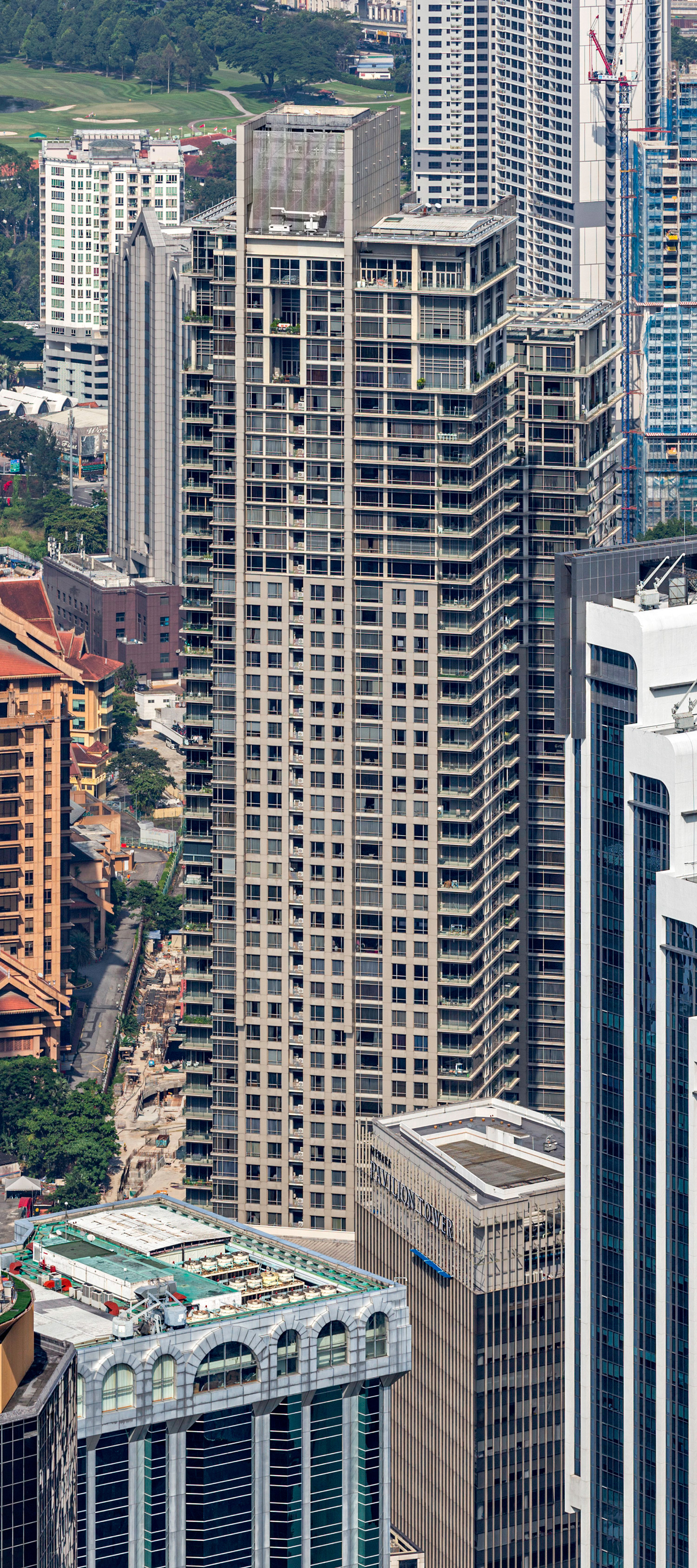 Pavilion Residences Tower 2 - View from KL Tower 