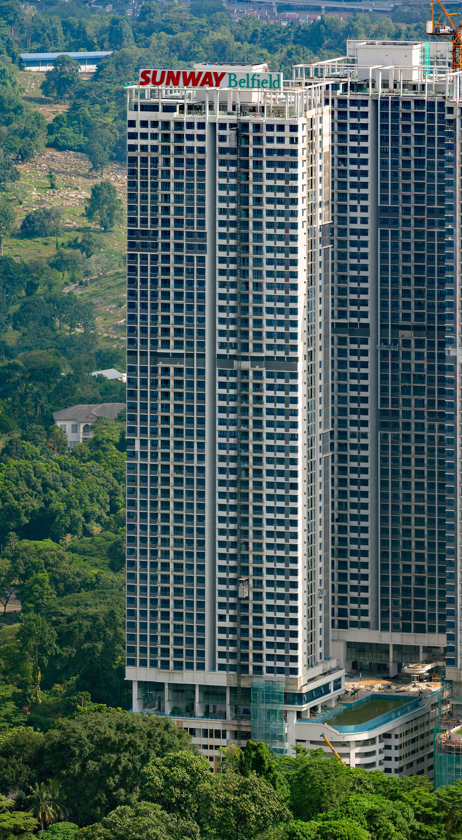 Sunway Belfield Tower B - View from KL Tower 