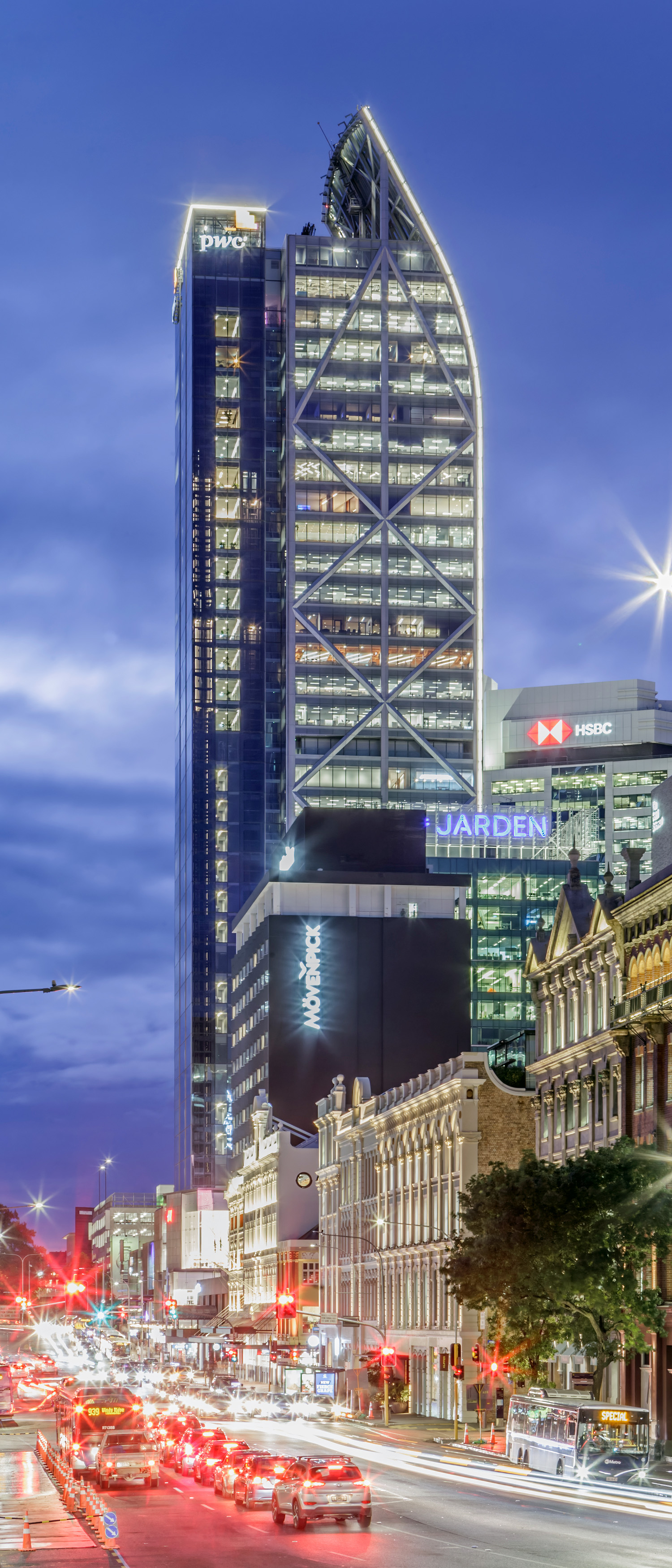 PwC Tower - View from the east 