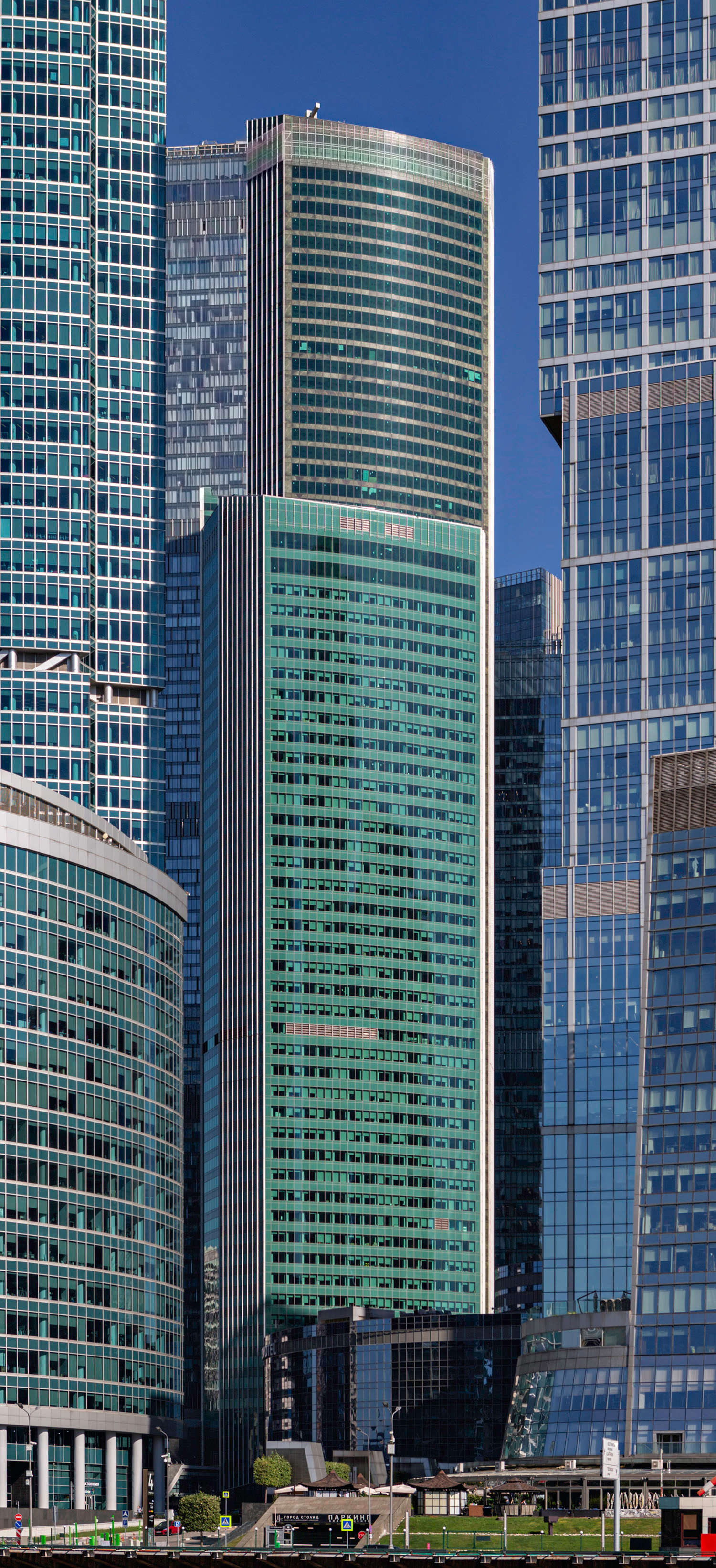 Eurasia Tower - View across the Moskwa 