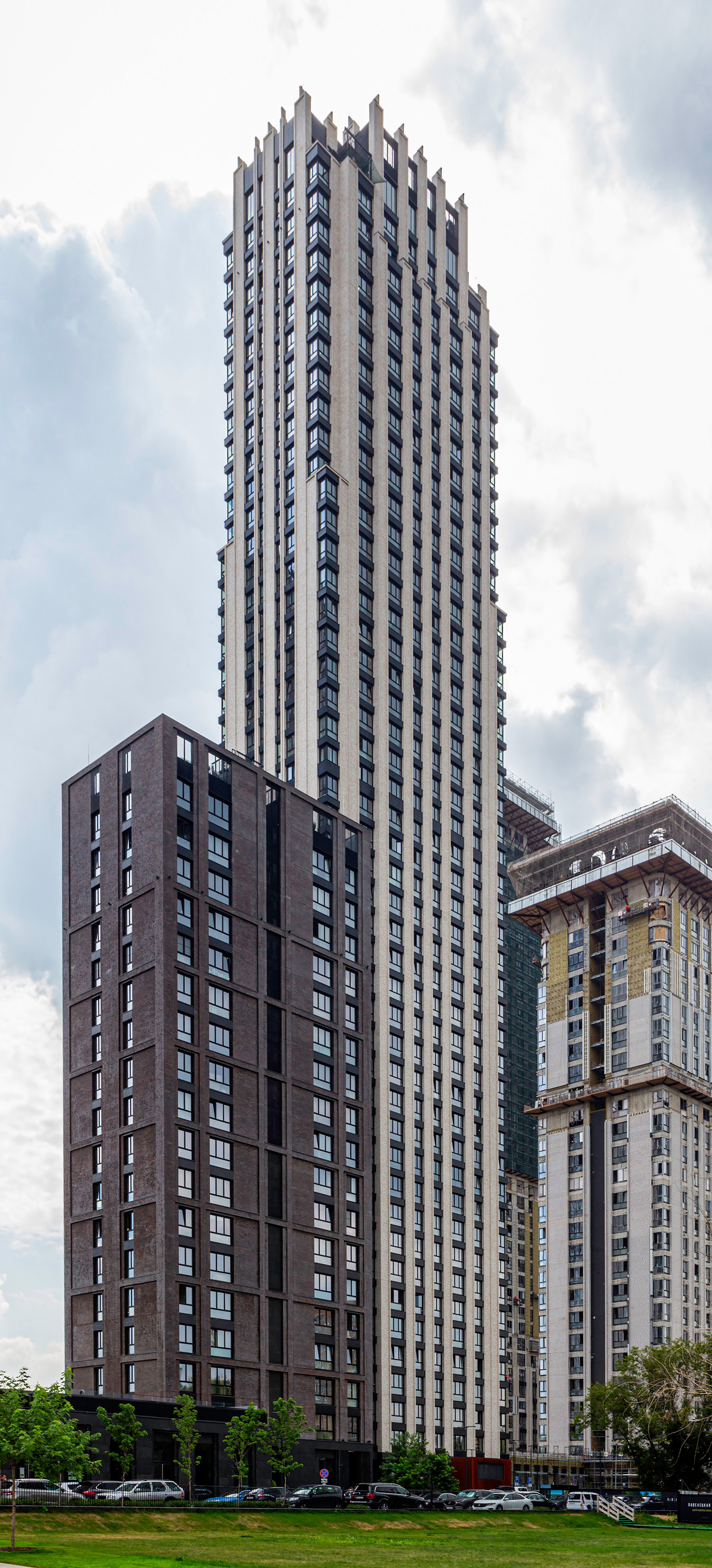 Paveletskaya City Tower 3 - View from the northwest 