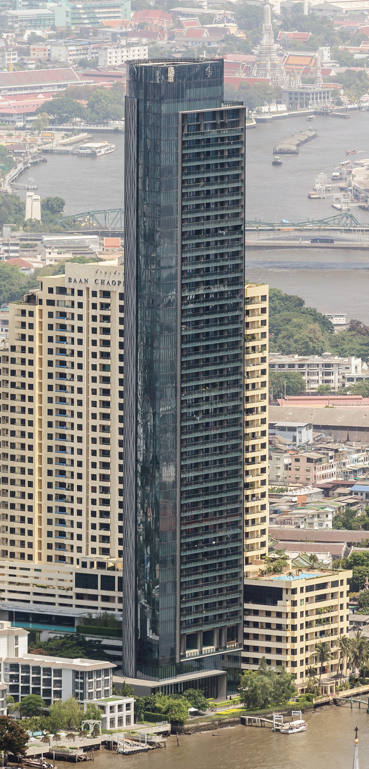 Banyan Tree Residences Riverside - View from King Power Mahanakhon 