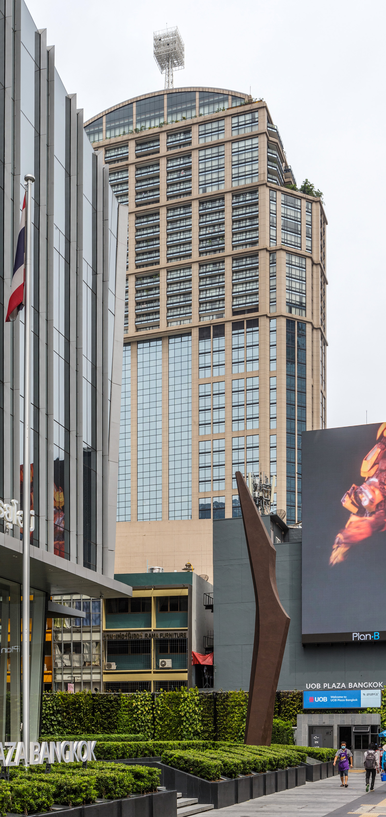Emporium Suites Tower - View from the east 