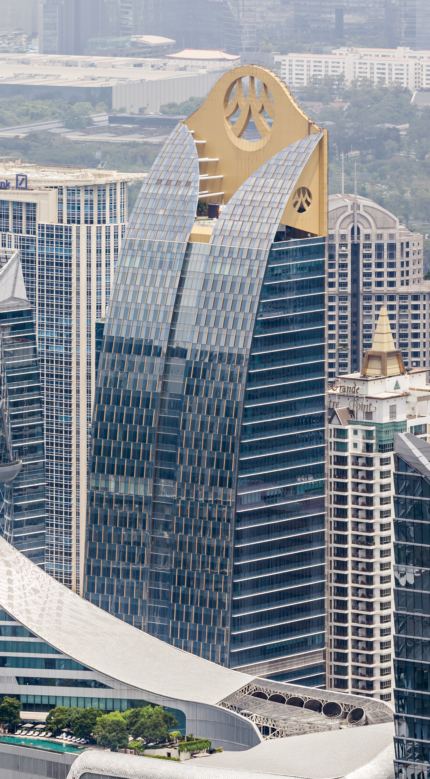Krungsri Ploenchit Tower - View from Baiyoke Tower II 