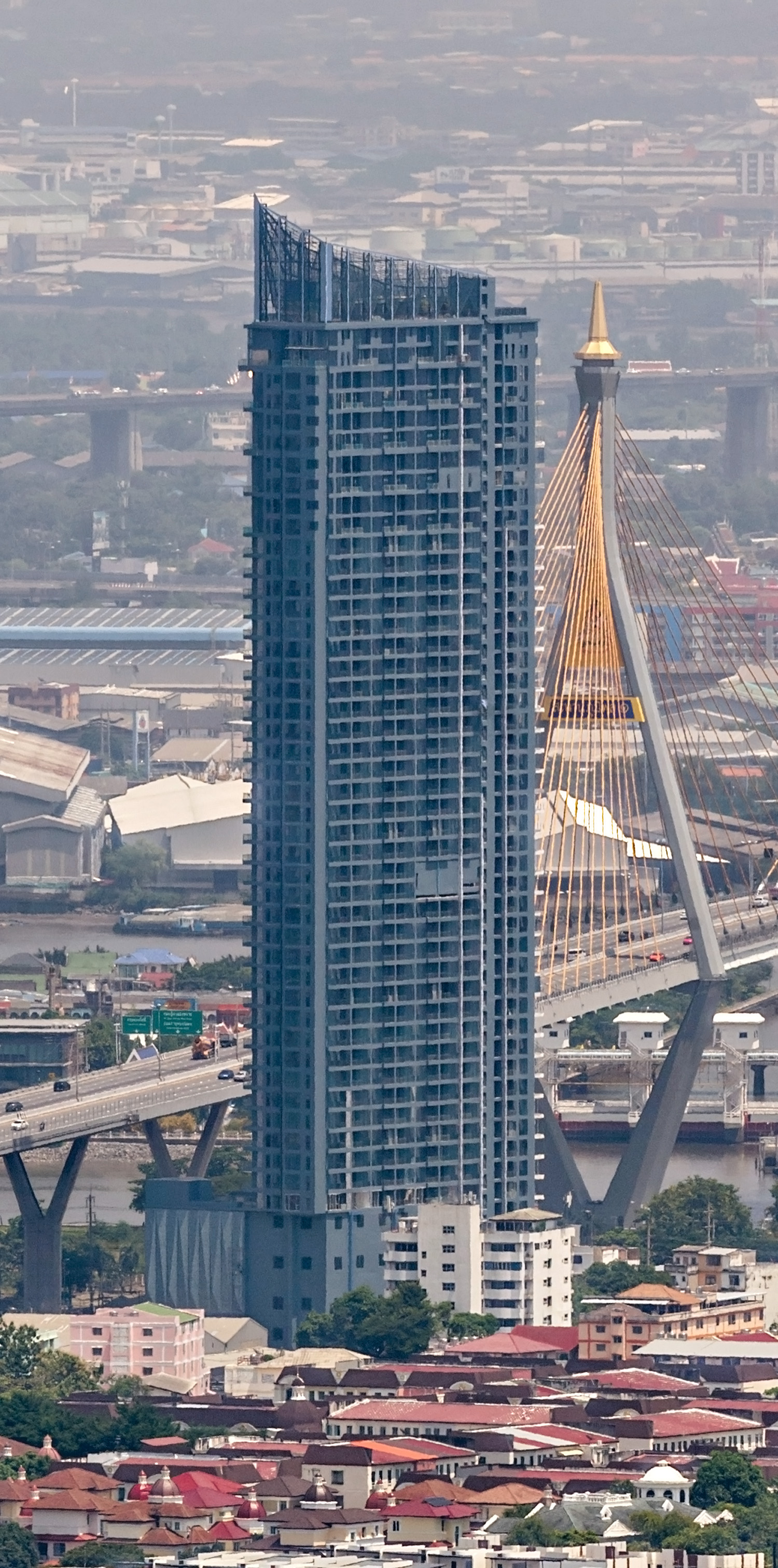Sapphire Luxurious Condominium Rama 3 - View from King Power Mahanakhon 