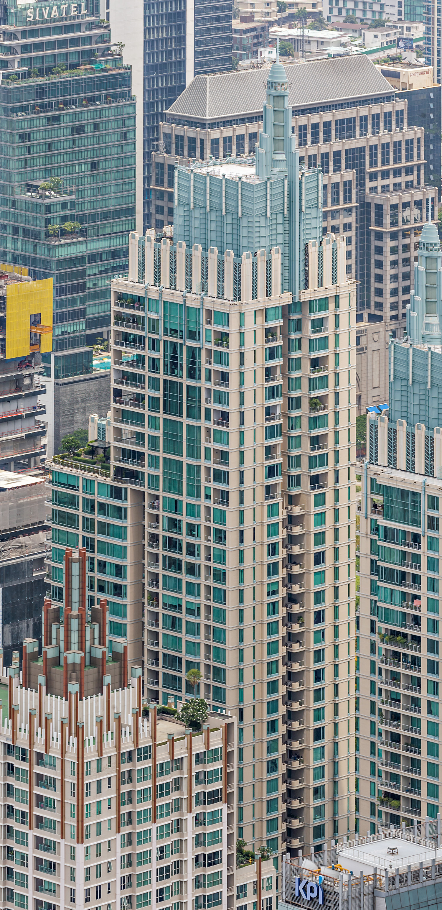 Somkid Tower - View from Baiyoke Tower II 