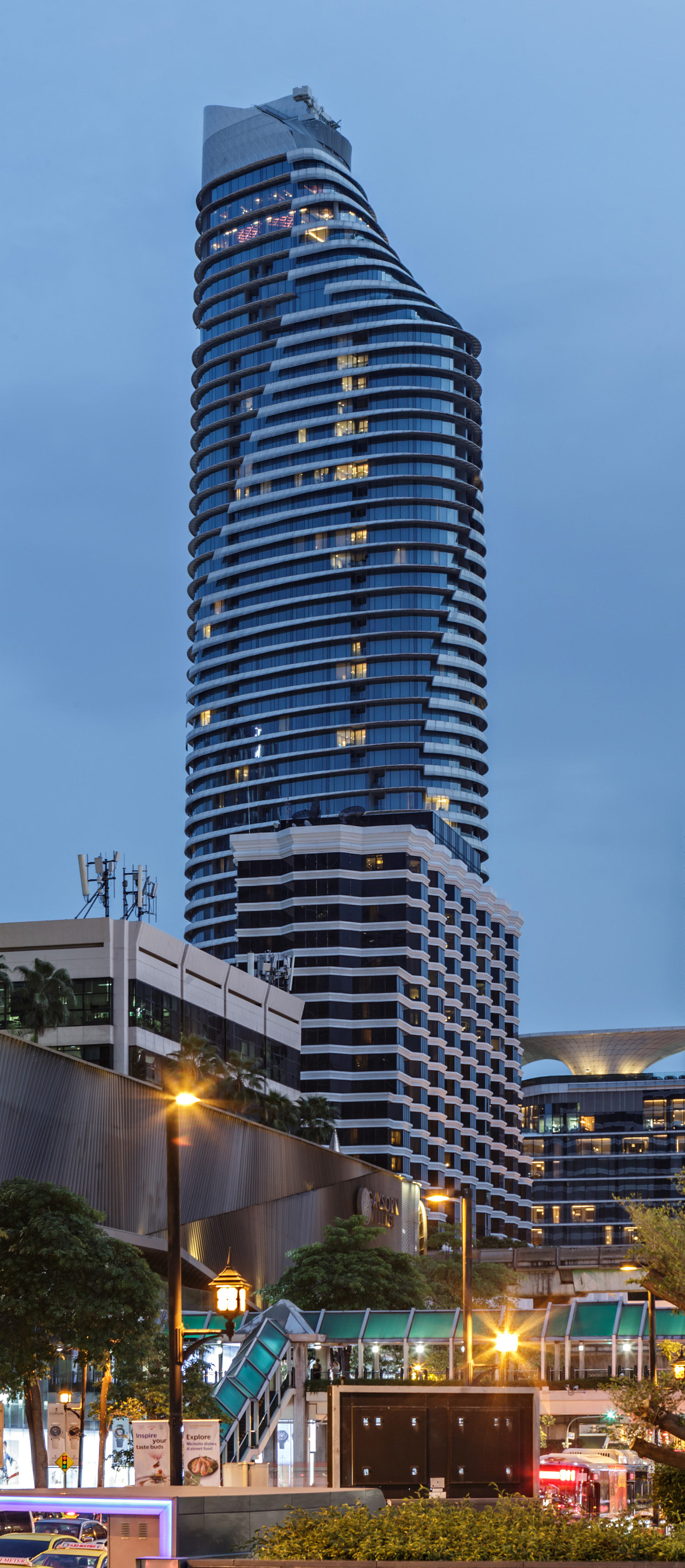 Waldorf Astoria + Magnolias Ratchaprasong - View from the north 