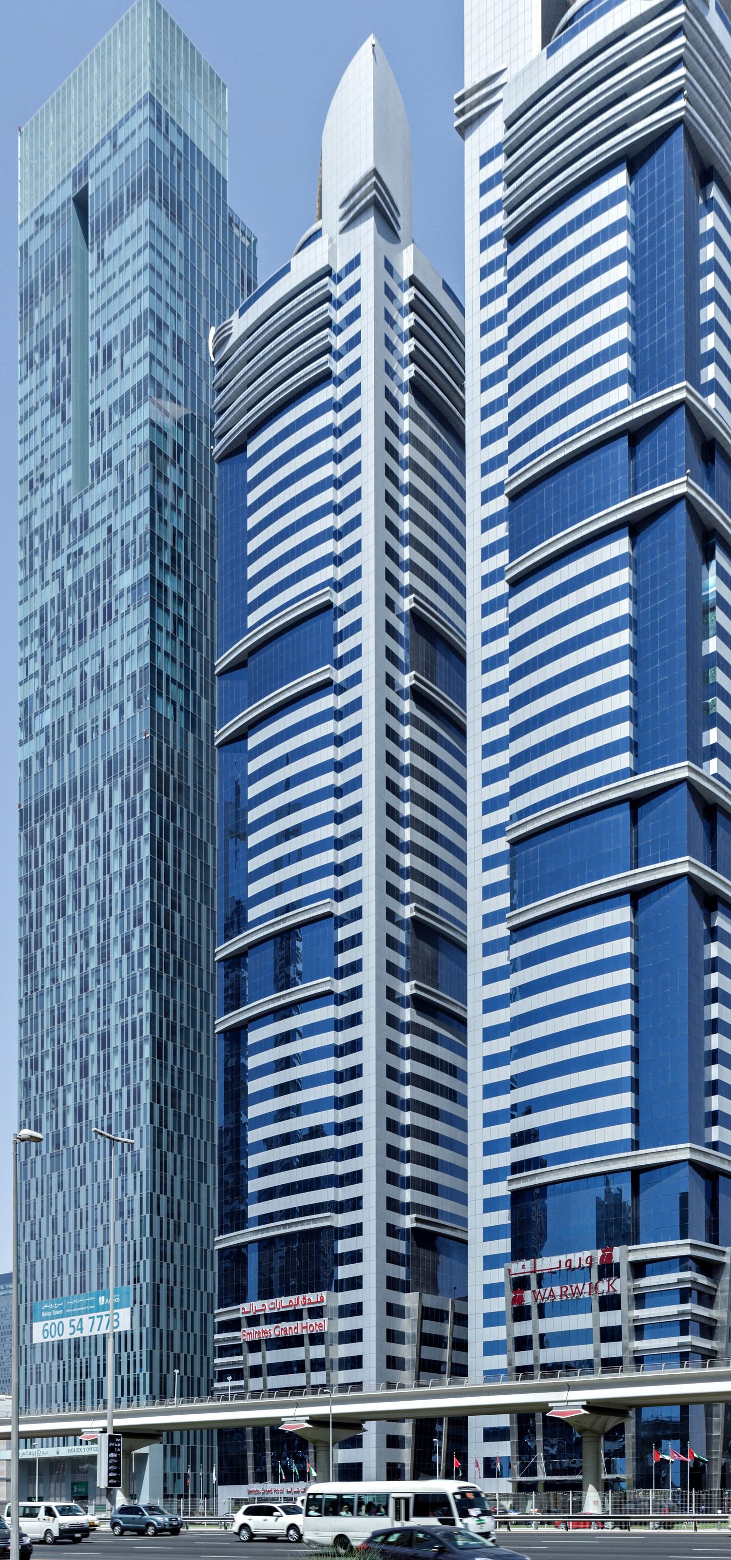 Angsana Hotel Tower - View across Sheikh Zayed Road 