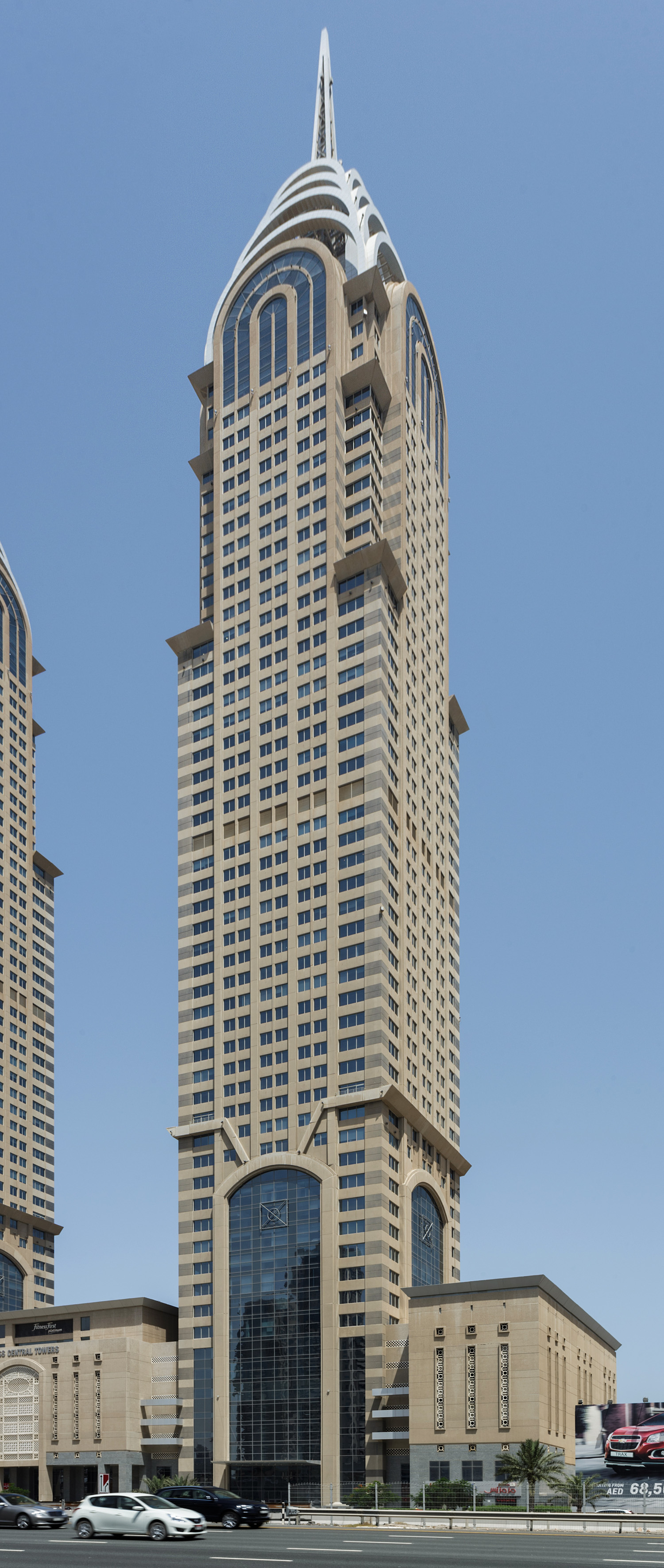 Business Central Tower 1 - View across Sheikh Zayed Road 