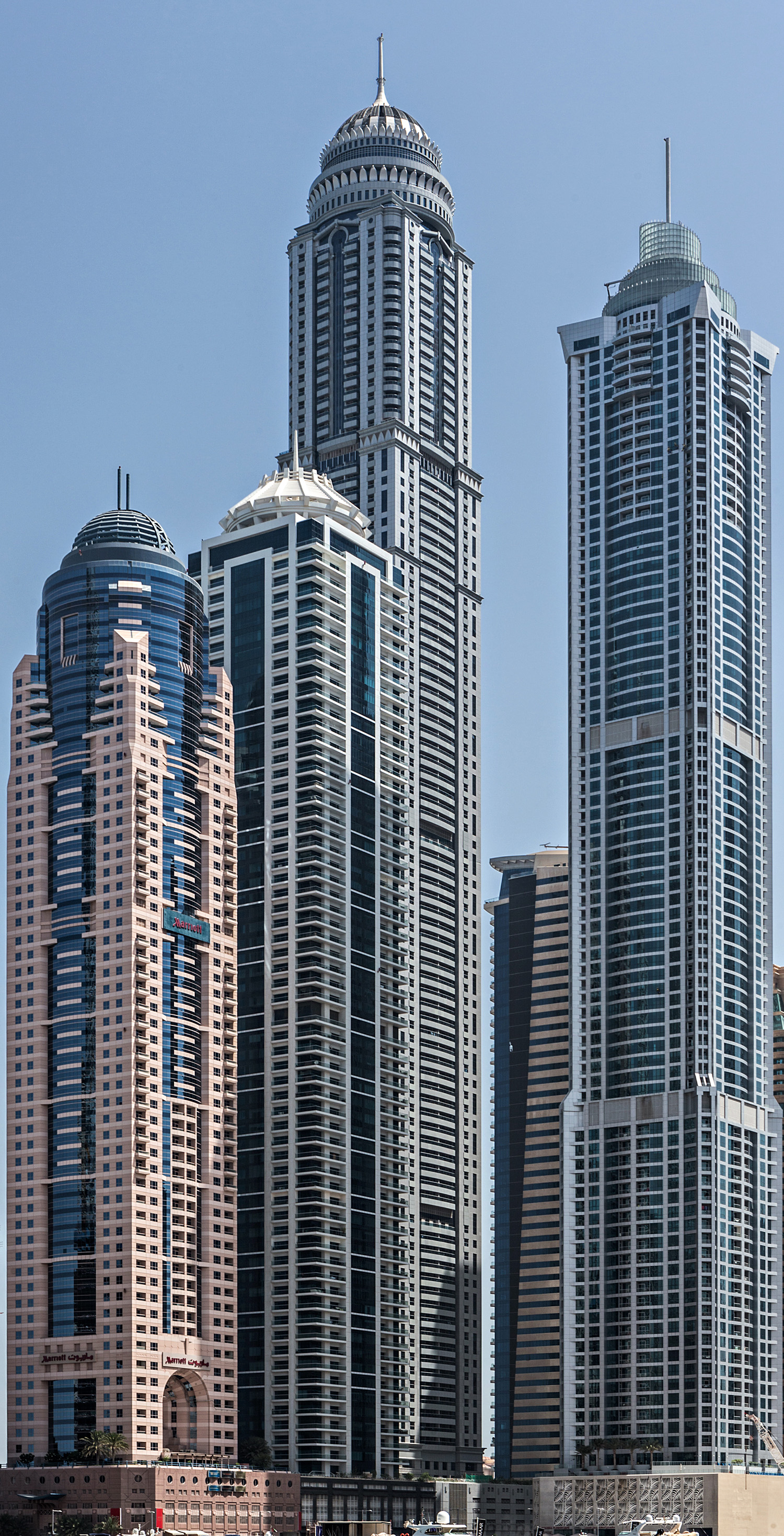 Princess Tower - Behind other supertalls 