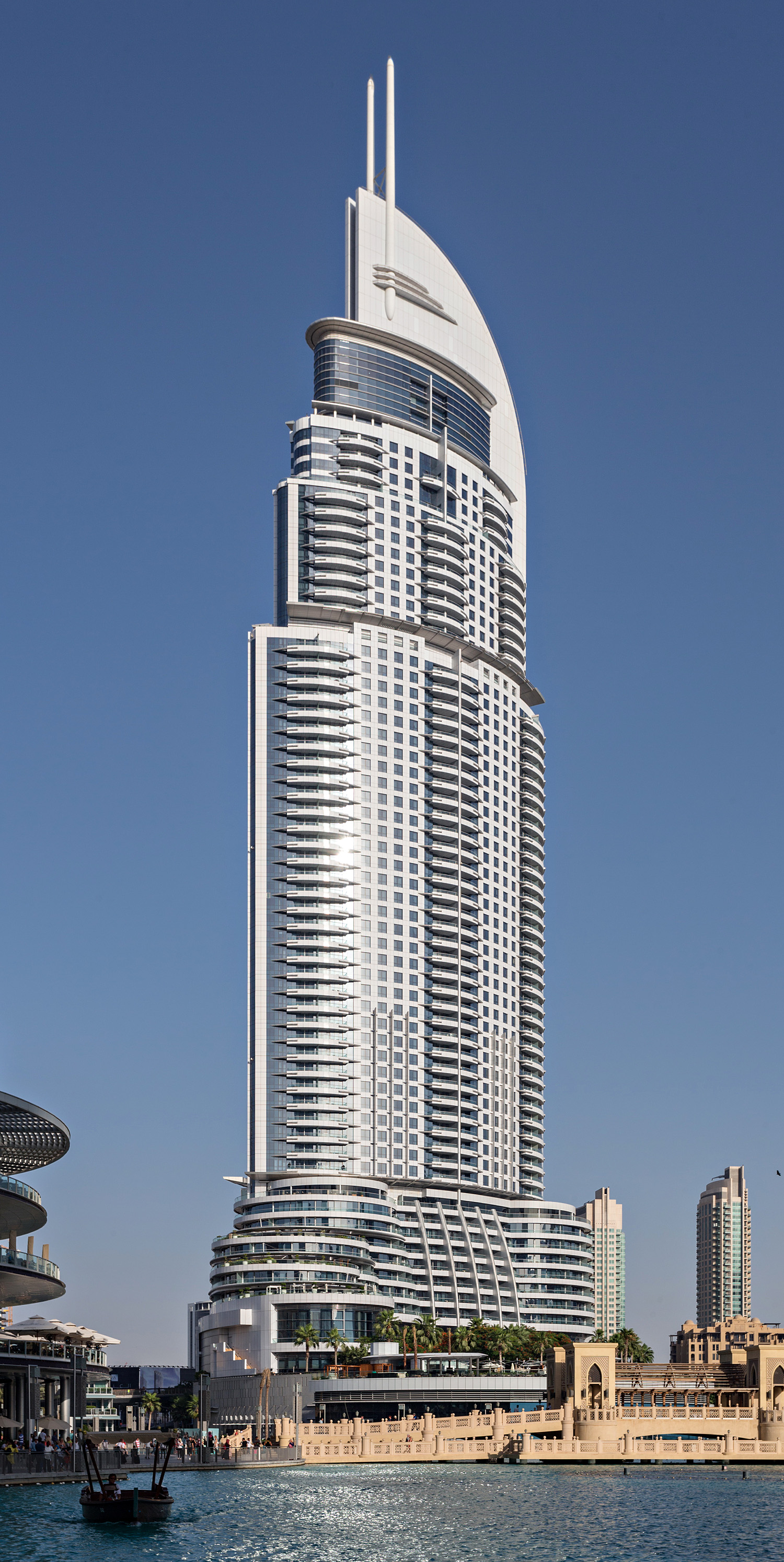 The Address - View across Burj Khalifa Lake 