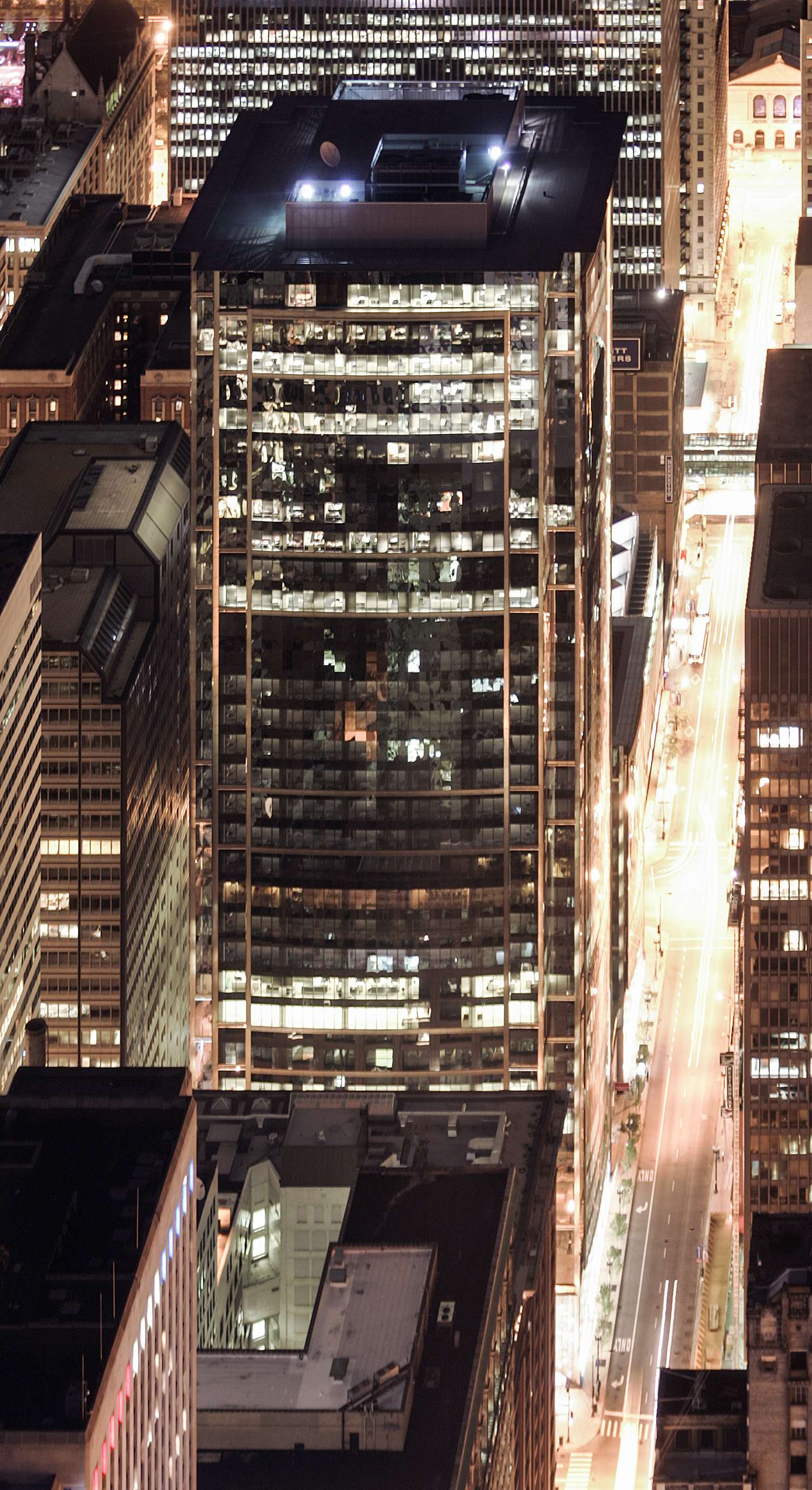 Citadel Center - Night view from Sears Tower 
