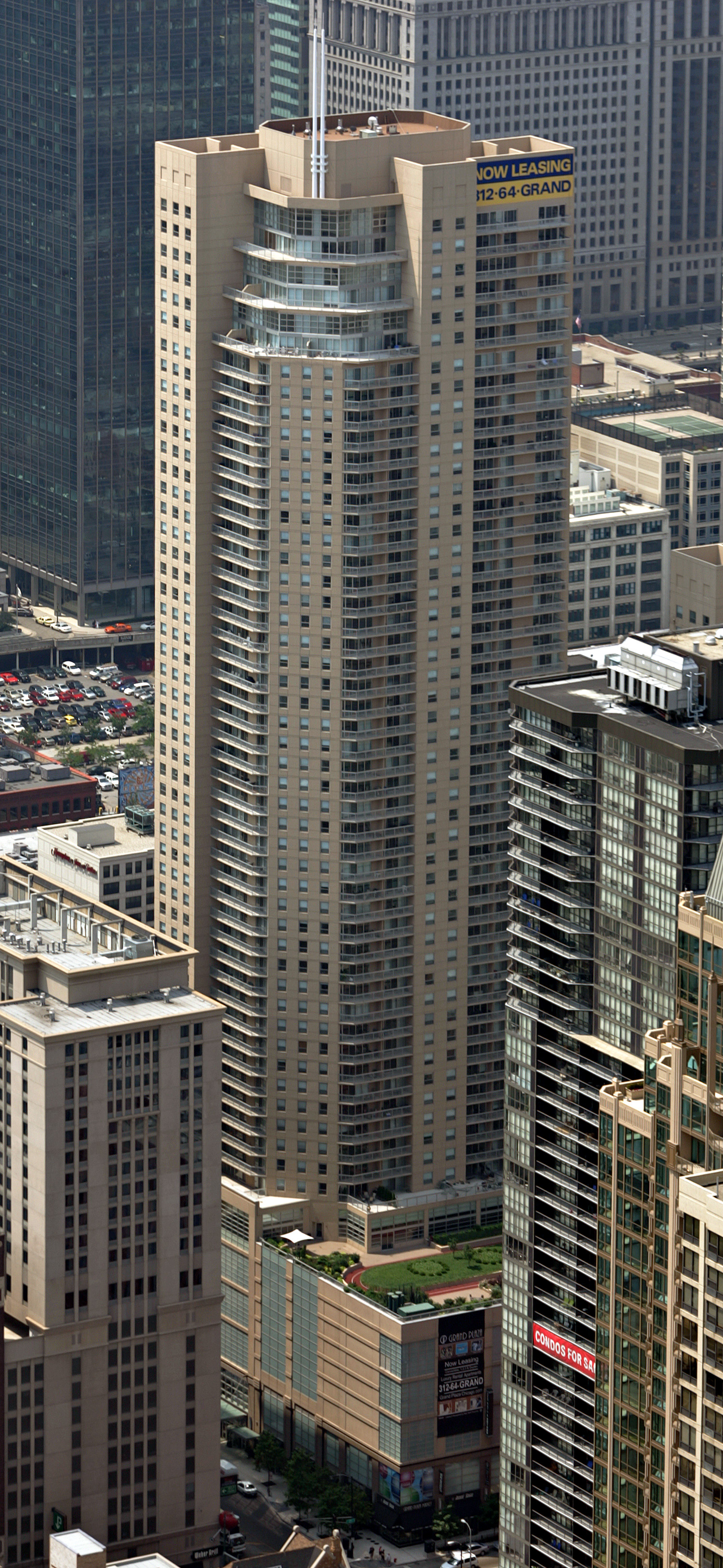 Grand Plaza Apartments - View from John Hancock Center 