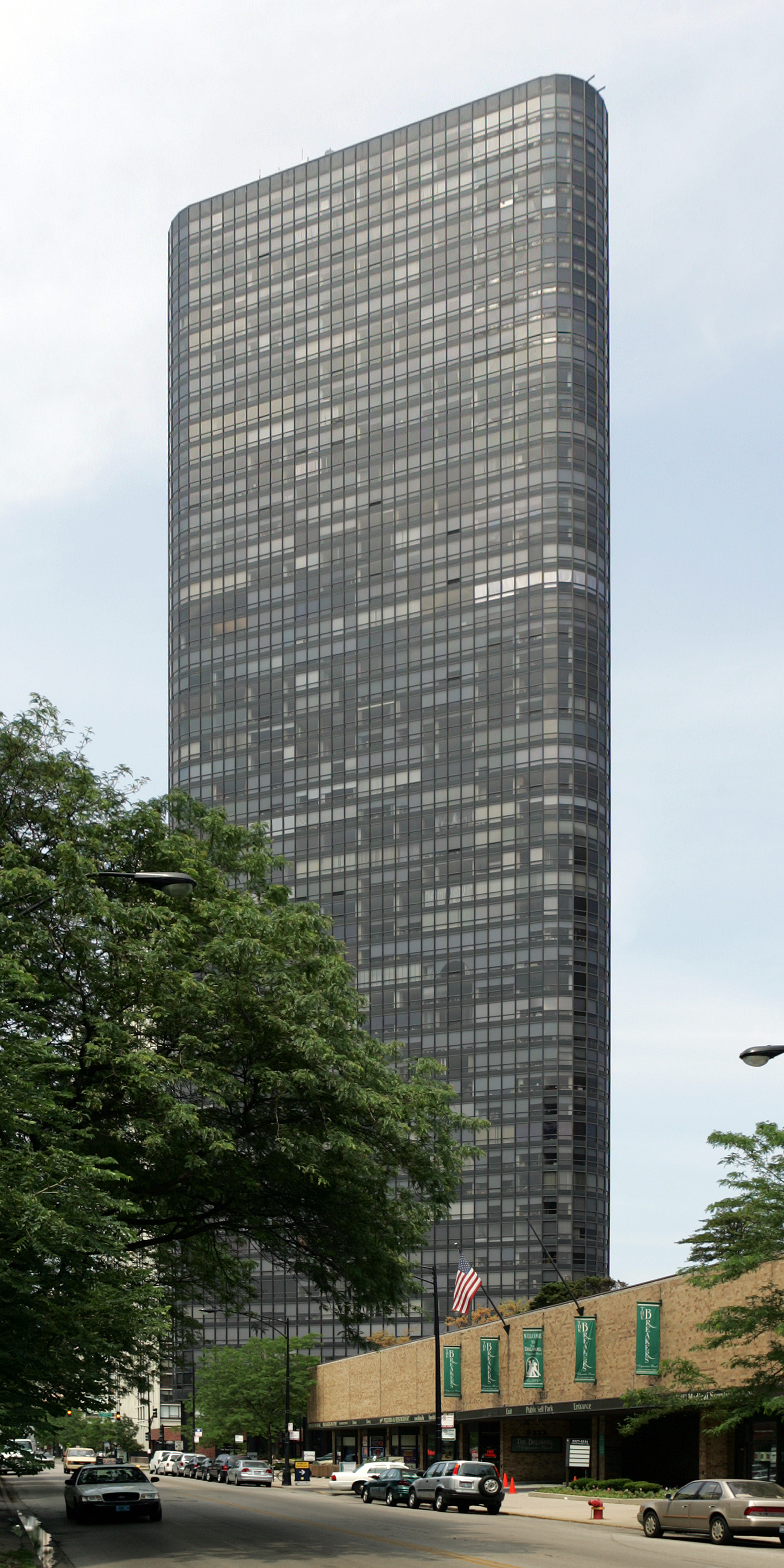 Park Tower Condominiums - View from the south 