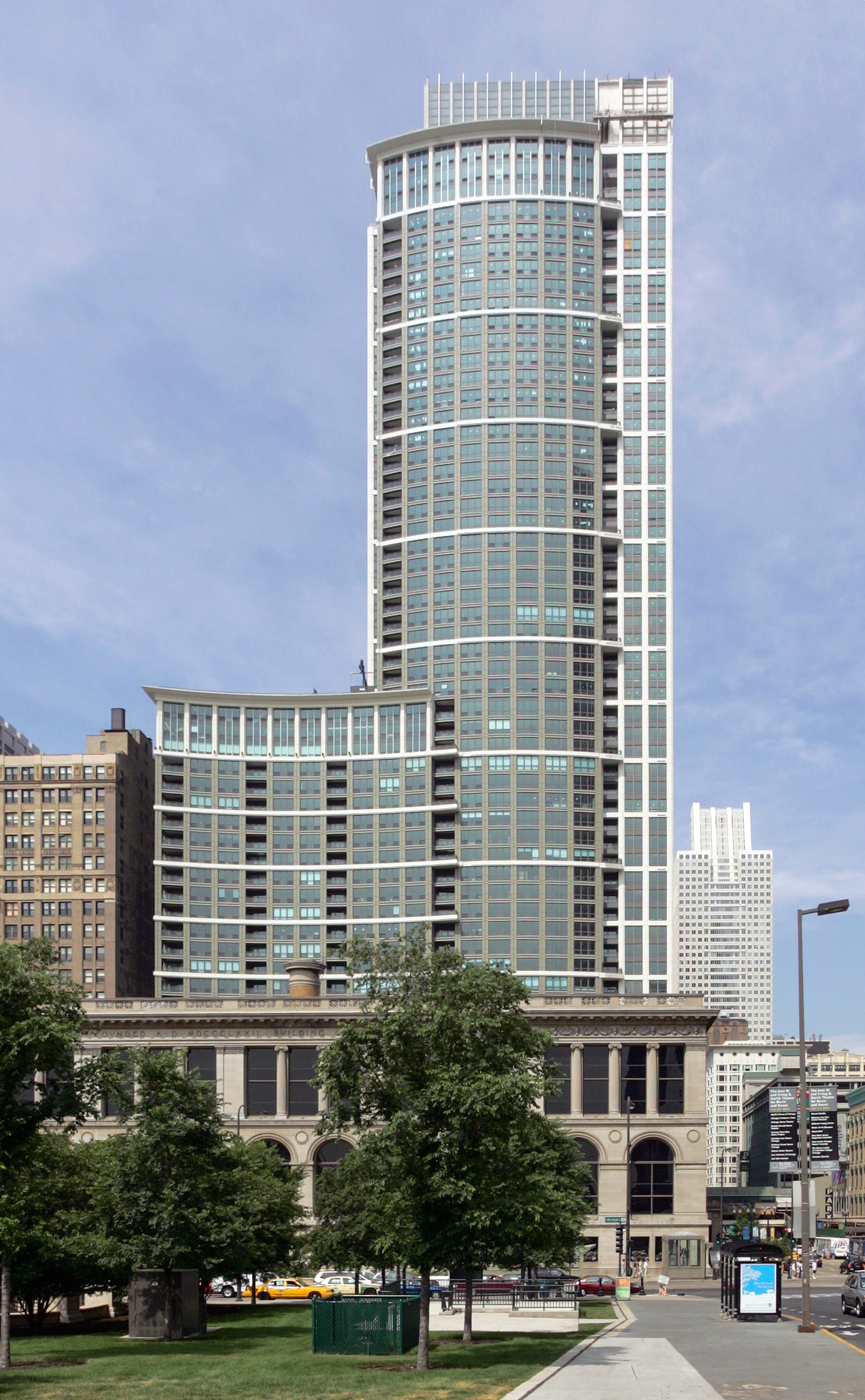 The Heritage at Millennium Park - View from the east 