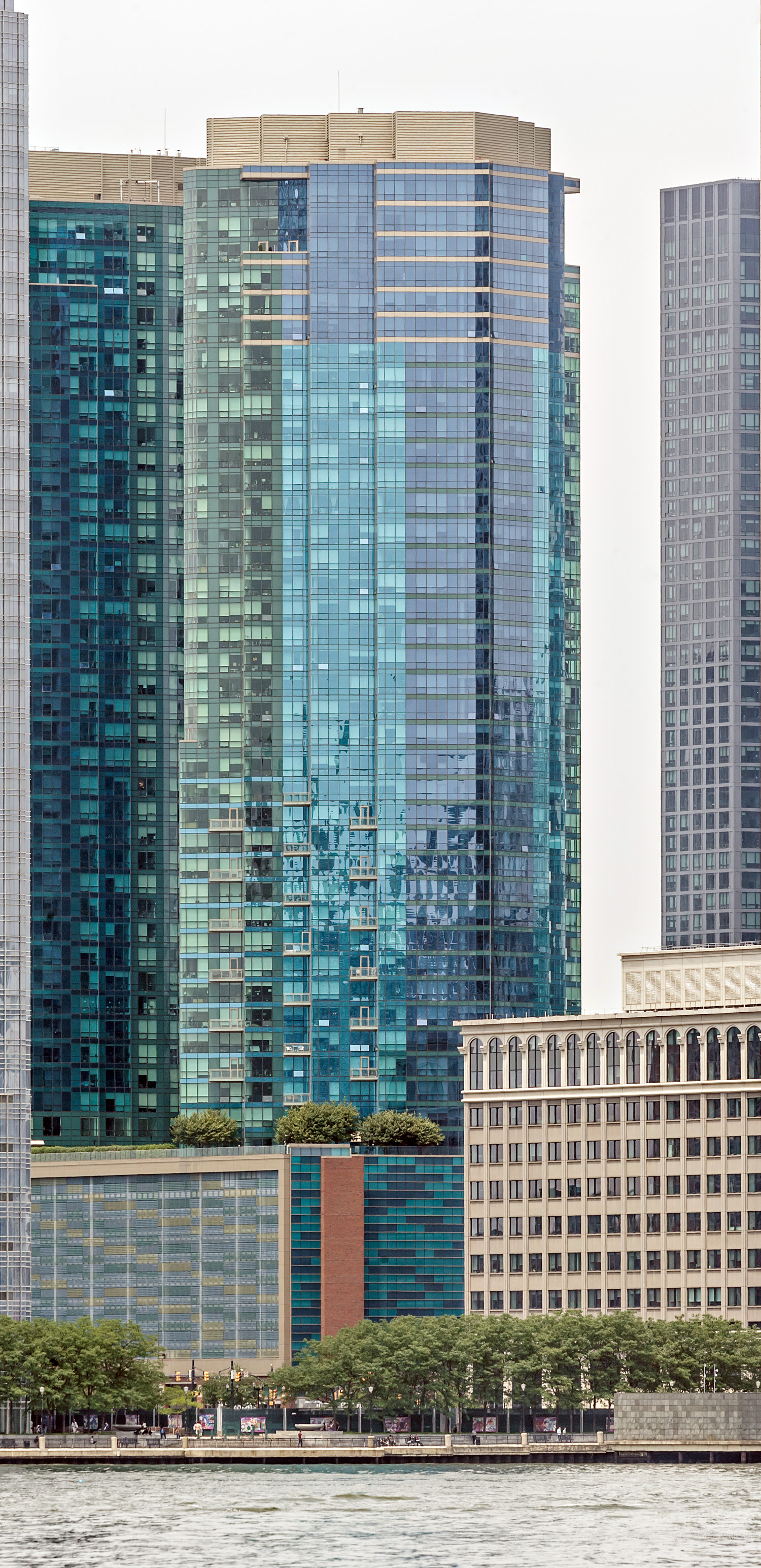 Hudson Greene East Tower - View from City Pier A 