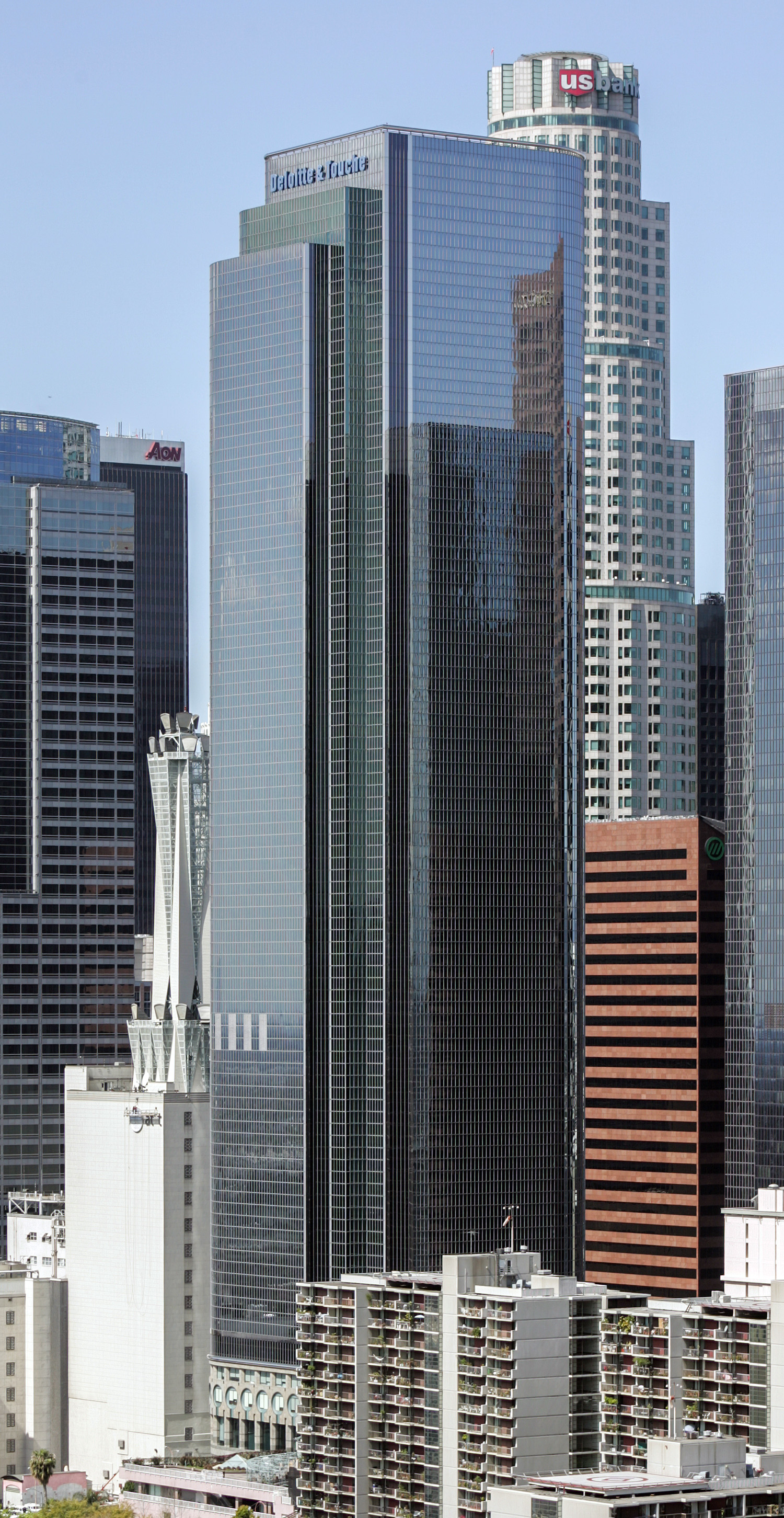 Two California Plaza - View from City Hall 