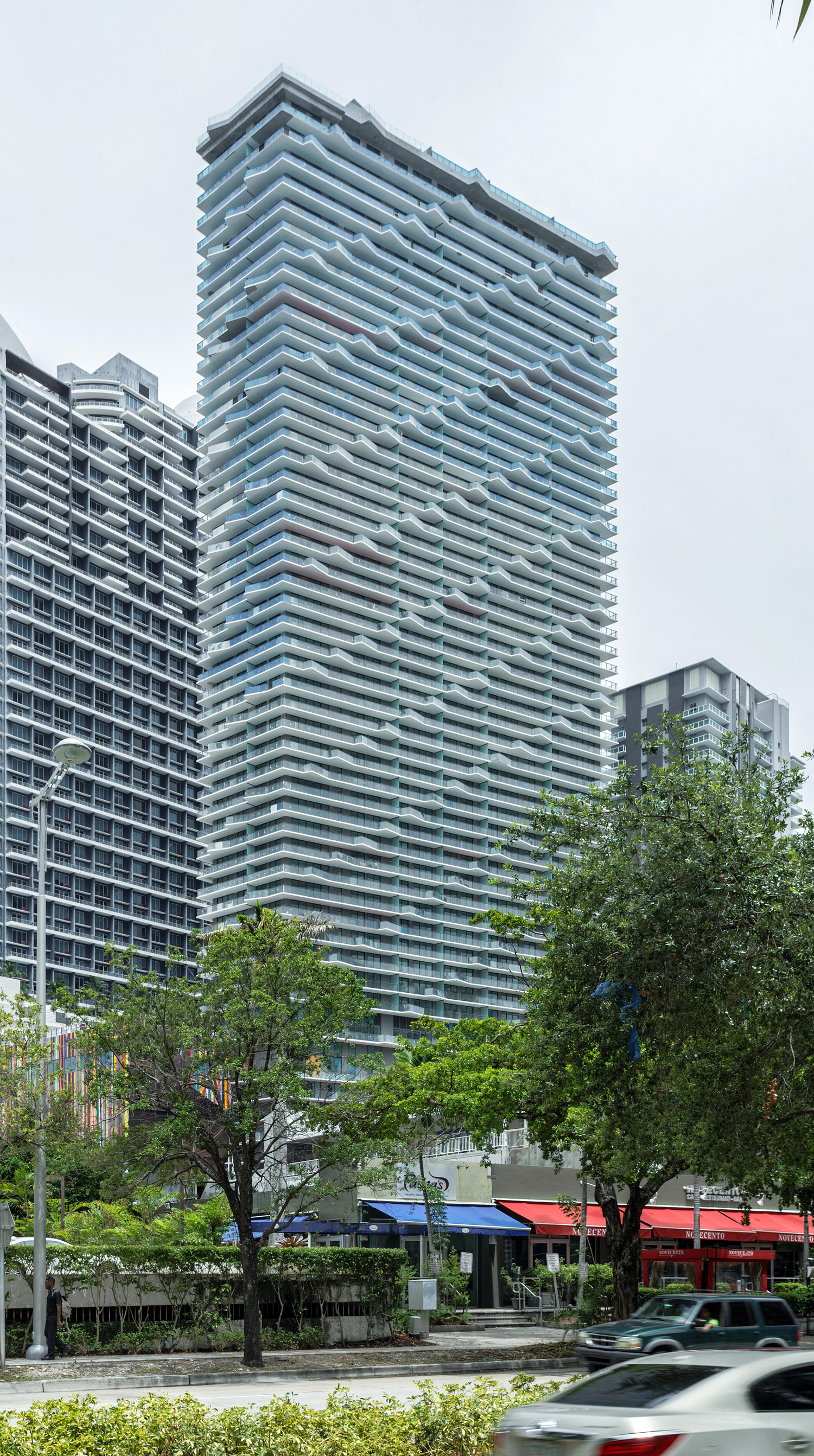 SLS Brickell - View from the southeast 