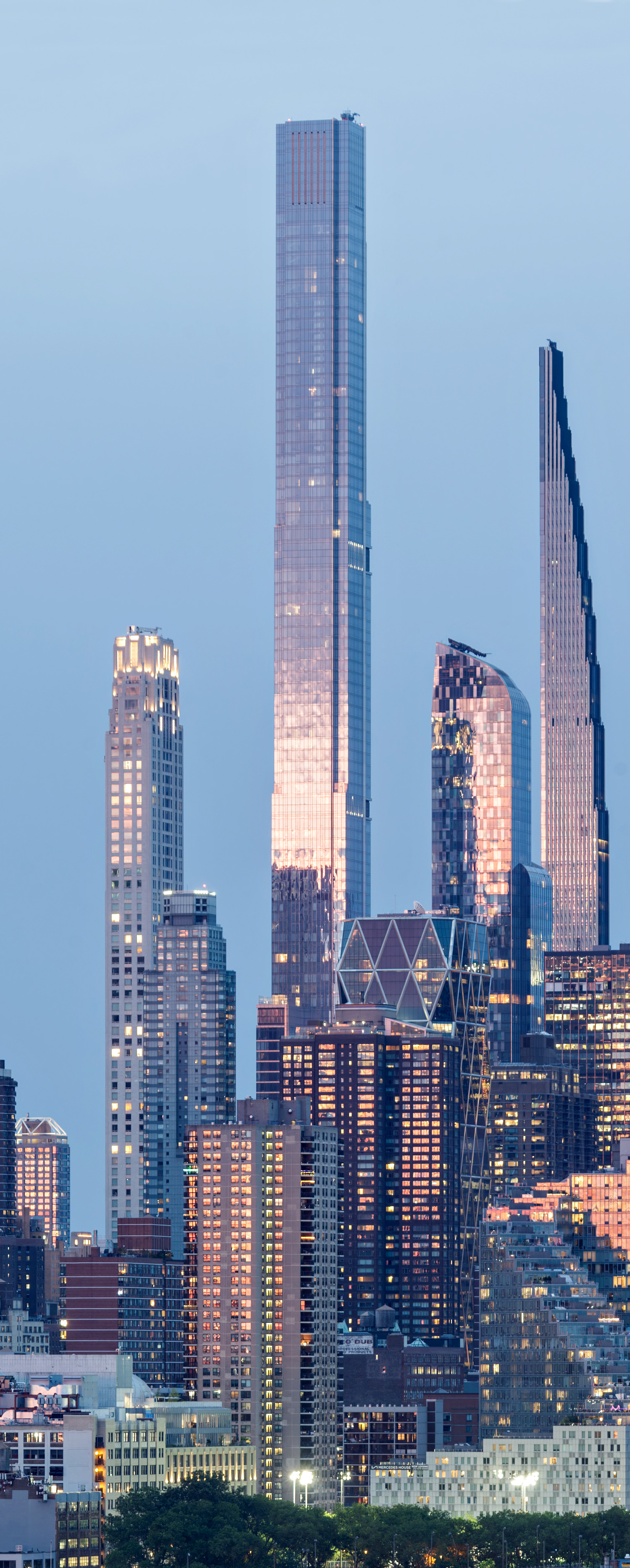 Central Park Tower - View from Weehawken 