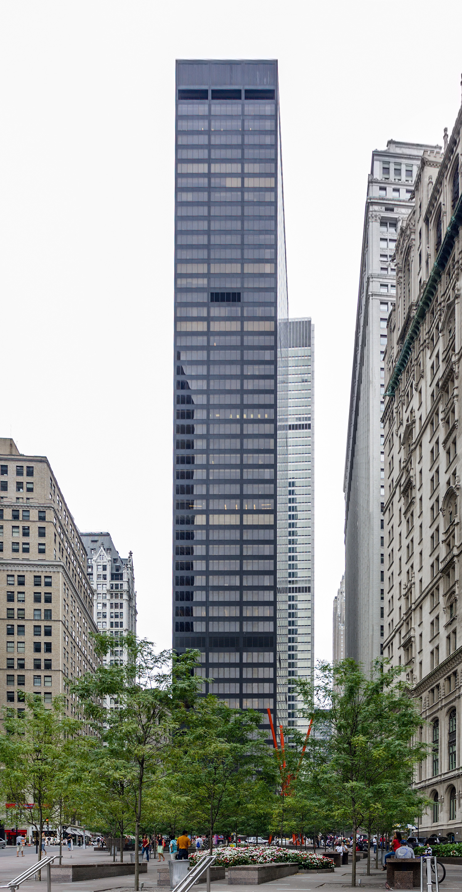 Marine Midland Building - View from Zucotti Park 