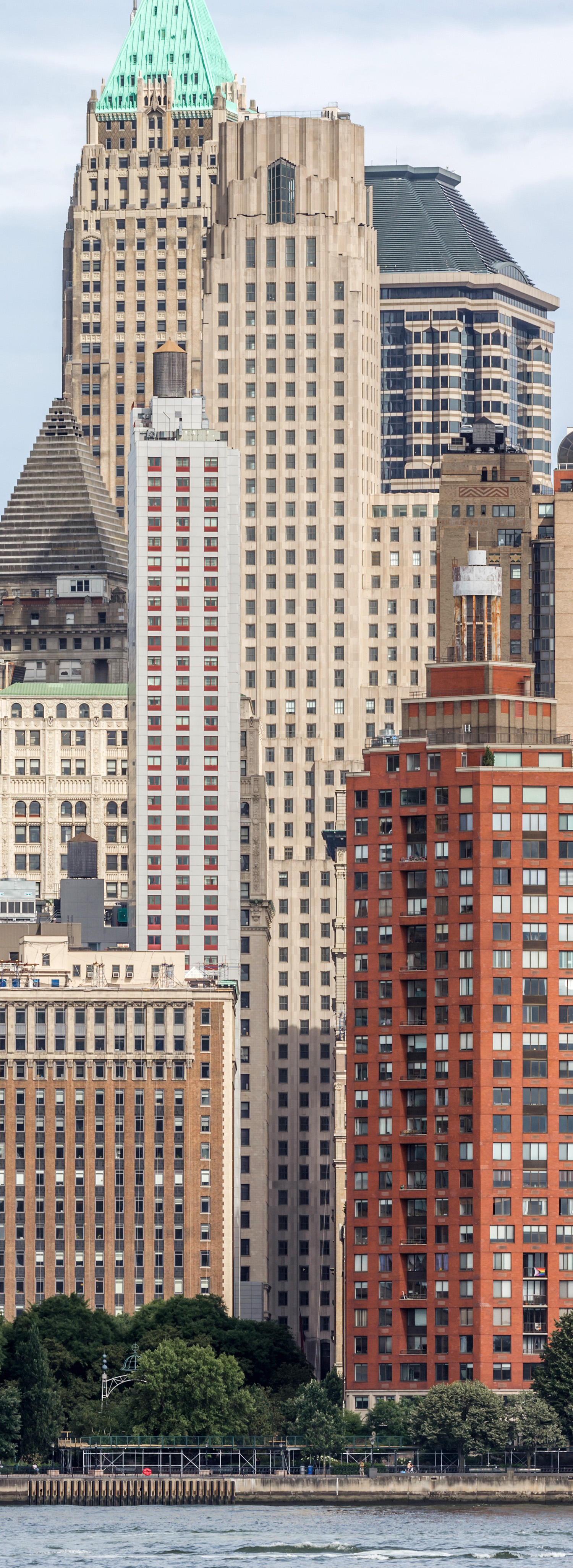 One Wall Street - View from Jersey City 