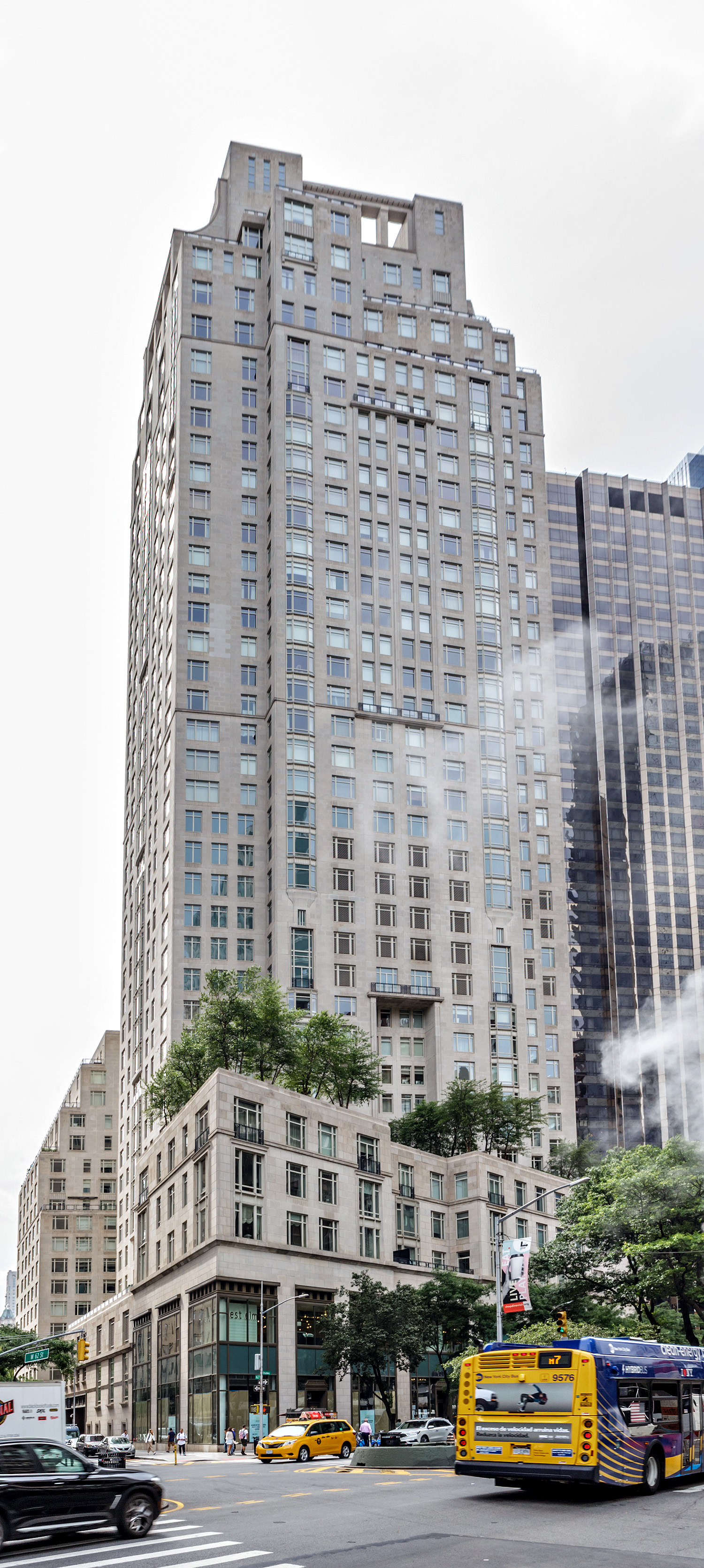 The Tower at 15 Central Park West - View from Broadway 